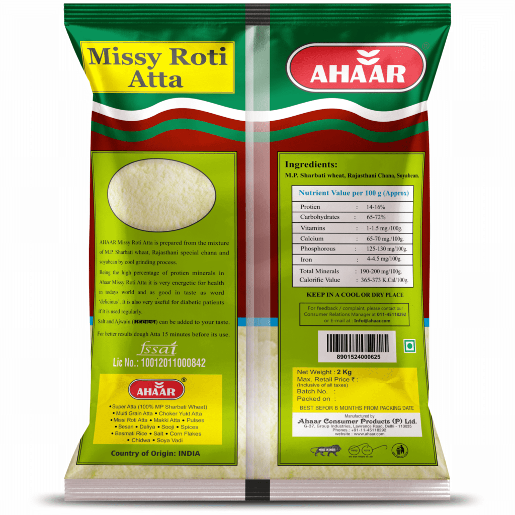 Ahaar Missy Roti Atta 2 Kg – Ahaar